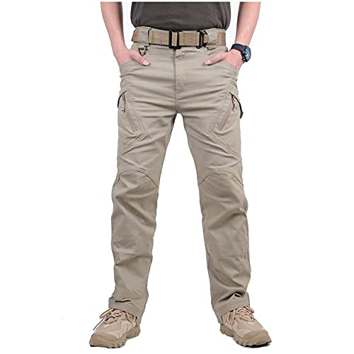 CARWORNIC Gear Men's Hiking Tactical Pants Lightweight Cotton Outdoor Military Combat Cargo Trousers
