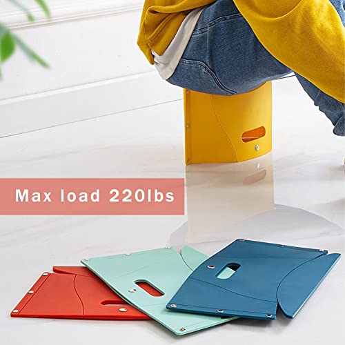 koofull Folding Portable Camping Hiking Stool, Lightweight Collapsable Foldable Chair for Travel Gathering BBQ Subway Libr...