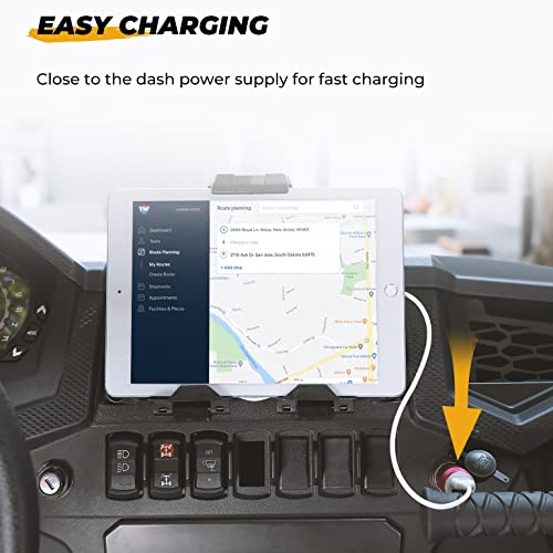 KEMIMOTO Electric Device GPS Mount Storage Box Compatible with 2019-2023 Polaris RZR XP 1000 XP Turbo Accessories RZR Tabl...