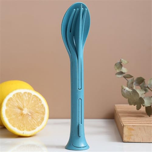 Reusable Travel Utensils Case 3 Sets Knives Fork Spoon for Lunch Box Accessories Camping Flatware Sets Daily Use Outdoor