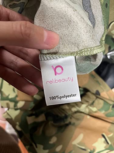 ReliBeauty Soldier Costume Army Camouflage Uniform, 100