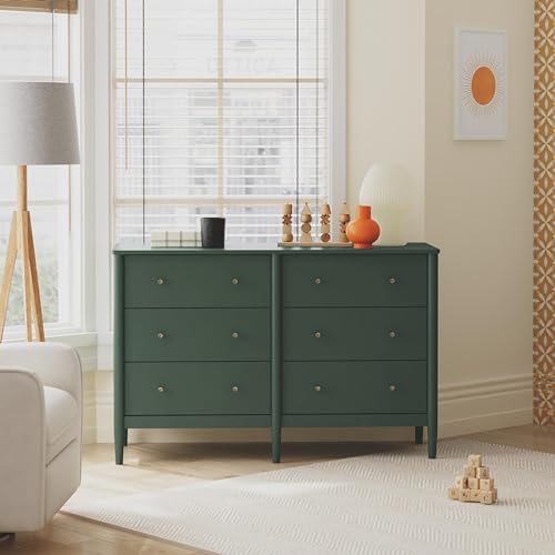 DaVinci Frem 6-Drawer Dresser in Forest Green