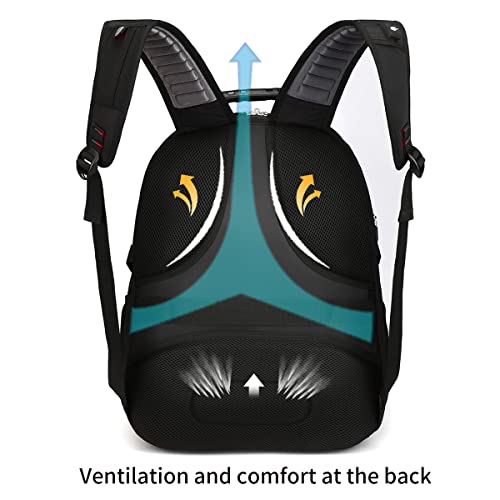 SHRRADOO Extra Large 50L Travel Laptop Backpack with USB Charging Port, College High School Backpack Airline Approved Busi...
