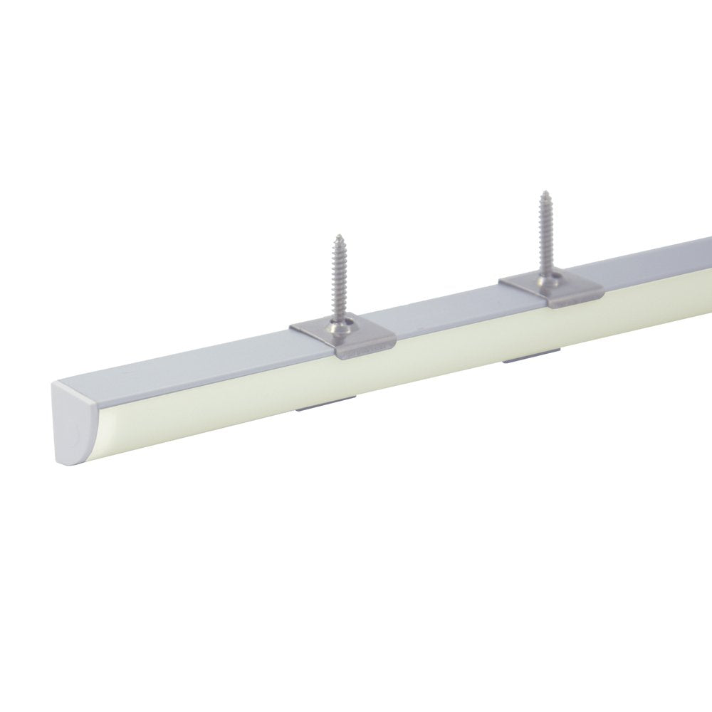 hunhun 10-Pack 6.6ft/ 2Meter V Shape LED Aluminum Channel System with Milky Cover, End Caps and Mounting Clips, Aluminum Profile for LED Strip Light Installations, Very Easy Installation