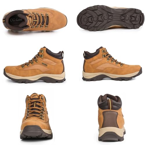 CC-Los Men's Waterproof Hiking Boots Outdoor Relaxed Fit Lightweight Size 7-13.5