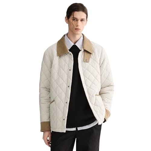 Orolay Men's Lightweight Quilted Puffer Jacket Waterproof Barn Coat Casual Outerwear with Pockets