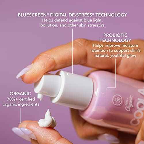 COOLA Organic Dew Good Illuminating Probiotic Serum with SPF 30 and Body Melt with SPF 40, Dermatologist Tested Sunscreen that Instantly Illuminates Skin