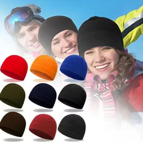 Winter Warm Cycling Hat Thermal Windproof Fleece Keep Warm Skull Cap Cold Proof Outdoor Sports Hiking Running Ski Beanie Cap