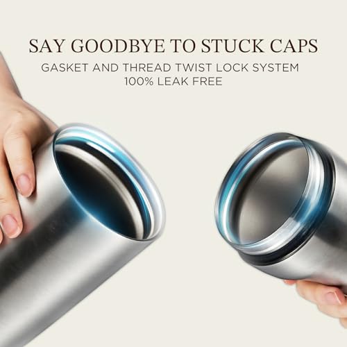 Kitessensu Hybrid Cocktail Shaker | Vacuum Insulated Stainless Steel Martini Shaker with Double Wall Martini Cup | Integra...