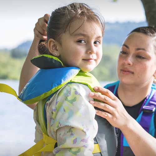Stohlquist Child Life Jacket, US Coast Guard Approved, Type III Life Vest (30-50 lbs) for Kids and Children, Support Colla...
