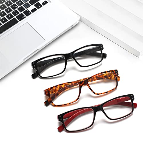 NORPERWIS Reading Glasses 5 Pairs Quality Readers Spring Hinge Glasses for Reading for Men and Women (5 Pack Mix Color -2,...