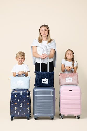 EverSnug Travel Blanket and Pillow - Ultra-Soft, Compact & Lightweight, 65x40 Inches, with Carry Case, Luggage Sleeve & Ba...