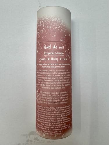 MISS NELLA Kids - Sweet Like Me Roll On Perfume for Children with Delightfully Fresh Fragrances | Safe and Natural Boys and Girls Perfume Oil with Easy Roll-On Applicator | 10ML