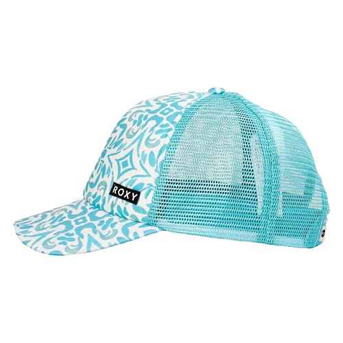 Roxy Girls' Honey Coconut Trucker Hat - Breathable Mesh Snapback, Curved Visor