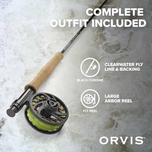 Orvis Clearwater Outfit - Fly Fishing Rod and Reel Combo - Balanced, Smooth, and Responsive - Includes Arbor Reel, Fly Lin...