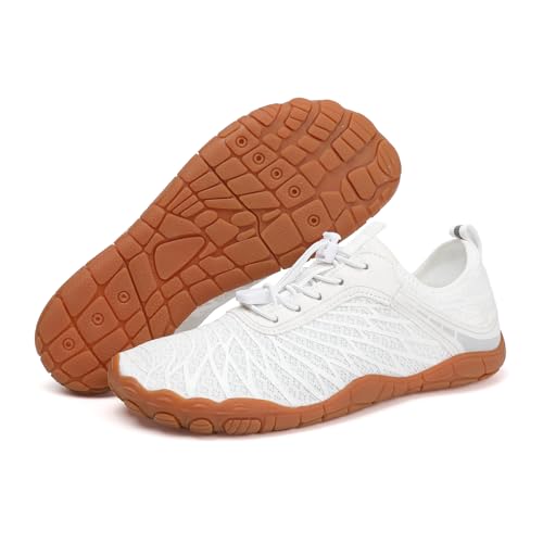 Teuivhy Hike Barefoot Shoes Women Men Breathable & Non-Slip Athletic Footwear Wide Toe Water Shoes