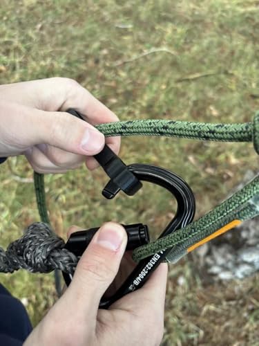 Saddle Hunting Figure Aider Tether and Linesman Ascender – Lightweight PETG Outdoor Gear Holder – One-Handed Climbing and ...