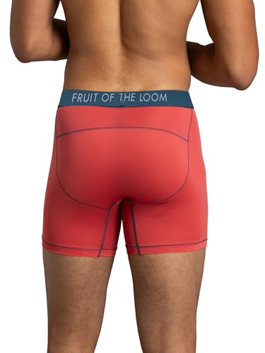 Fruit of the Loom mens Getaway Boxer Briefs, Lightweight Breathable Fabric, Quick Dry & Odor Control