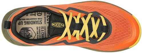 KEEN Men's Versacore Speed Breathable Vented Comfortable Hiking Shoes, Gold Flame/Antique Moss, 9