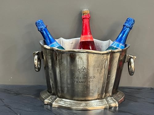 Wine Cooler Nickel | Duty Free | Ice Bucket Nickel | Champagne Cooler | Barware | Bar Decorative | Tableware