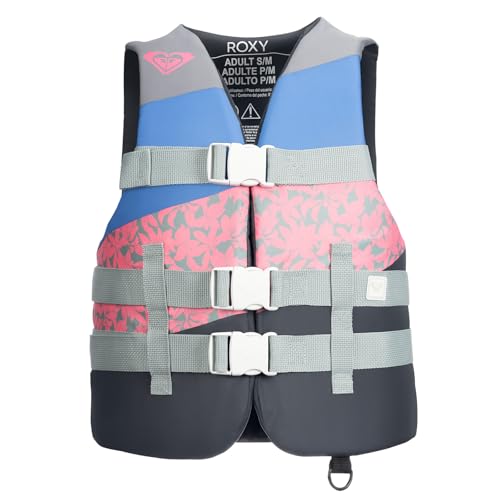 QUIKSILVER Men's Life Vest&Roxy Women's Life Vest, Lightweight EPE Foam Life Jackets with Quick-Release Buckles and Drain ...
