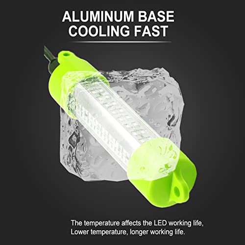 18W 45W DC 12V Green IP68 Waterproof Aluminum Super Bright LED Fish Bait Submersible Dock Underwater Fishing Light Attract...