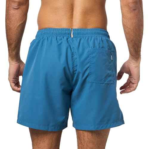 BOSS Men's Standard Vertical Logo Swim Trunk