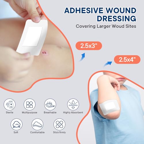 First Aid Kit - 368pcs Waterproof Compact Portable Hard Case - Ideal for Home, Car, Travel, Businesses, Hiking, Vehicle, B...