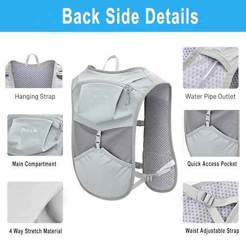 Hydration Running Backpack: Ultra Trail Running Vest for Marathon and Trekking Lightweight Hydration Backpack Daypack for ...