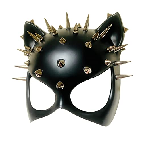 MasqStudio Red Black Cat Woman Dress up Cosplay Party Masquerade Mask Spiky Halloween
