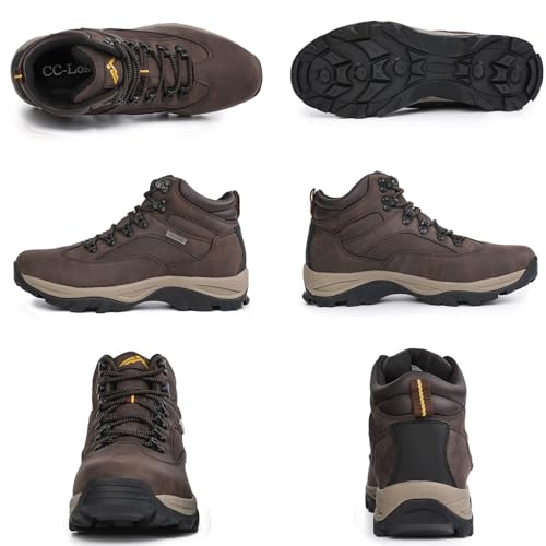 CC-Los Men's Waterproof Hiking Boots Outdoor Relaxed Fit Lightweight Size 7-13.5