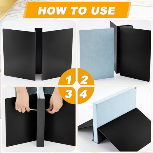 Blulu 1 Pcs Metal Floor Sign Stand Holder M Mount Holder Graphic Floor Standing Display Stand for Composite Foam Board, Ac...