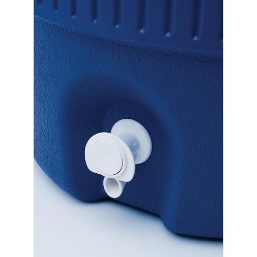 5 Gallon Polyethylene Beverage Cooler Jug with Spigot, Reusable Portable Water Dispenser for Drinks, Iced Tea, Lemonade, O...