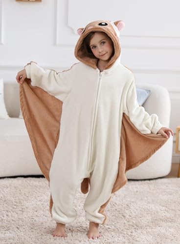 ATOZ Onesie for Kids, Animal Pajamas Halloween Cosplay Costume for Girls Boys