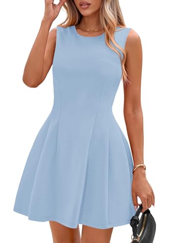 PRETTYGARDEN Summer Dresses for Women 2026 Elegant Classy Spring A Line Business Casual Work Graduation Cocktail Short Dress
