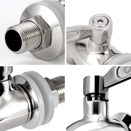 Beverage Dispenser Replacement Spigot,Oak Leaf Stainless Steel Spigot Polished Finished, Dispenser Replacement Faucet