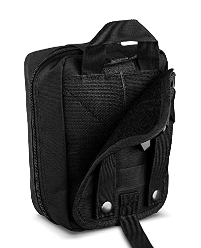 Scherber Premium IFAK Kit Trauma Pack | HSA/FSA Approved | Fully Stocked MOLLE Pouch w/CAT Tourniquet, HyFin Chest Seal, &...