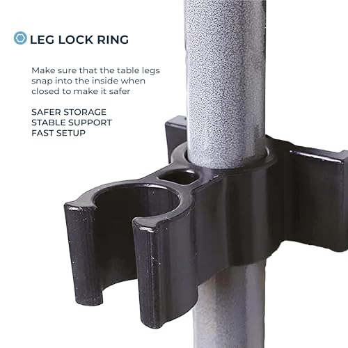+gardenlife Folding Table 6ft | Heavy Duty Plastic Event Table with Carrying Handle | No Assembly Required | Portable with...