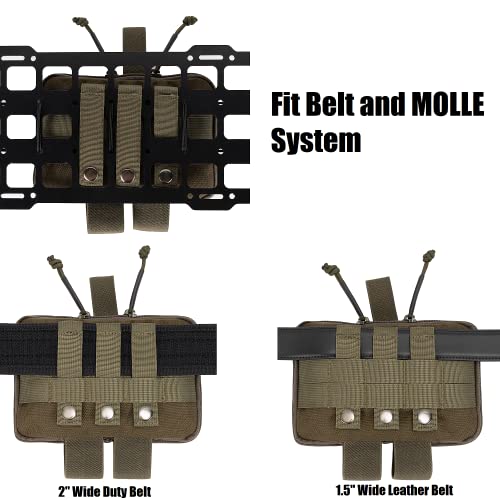 Dotacty Medical Pouch for Tactical/Duty Belt MOLLE Vest/Pack EMT First Aid Pouch IFAK Utility Pouch Trauma Kit Organizer ...