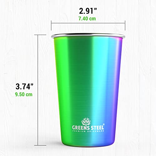 10oz Kids Cups – Stainless Steel Cups for Home, Party, Camping & Outdoor Activities – BPA Free, Unbreakable, Premium Stack...