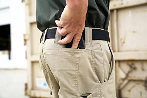 LAPG Men's Battle Rattle Stretch Cargo Pants, Durable Ripstop Tactical Pants for Men, Stretch Waistband EDC Pants