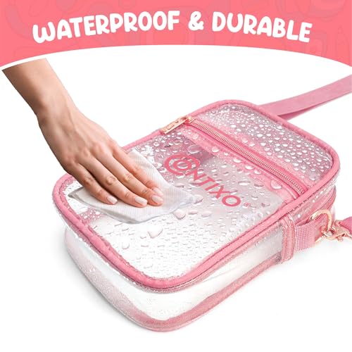 Contixo Clear Bag for Stadium Events - PVC Crossbody Bag, Clear Purse Messenger Bag for Kids, Concerts Sports Events Festi...