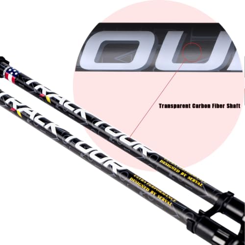 Carbon Fiber Trekking Poles Ultra Lightweight Hiking Poles Walking Sticks with Cork and EVA Foam Grips Quick Adjustable Fl...