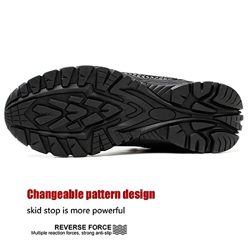 ulogu Waterproof Hiking Shoes for Men Women丨 Comfy Lightweight Non-Slip All Day Walking Work Sneakers 6-Month Warranty