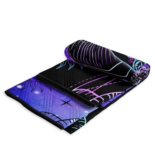Smell Sunshine Outdoor Picnic Blanket Portable Ultrasonic Waterproof Picnic Mat Symmetrical Butterfly Printed Camping Beac...