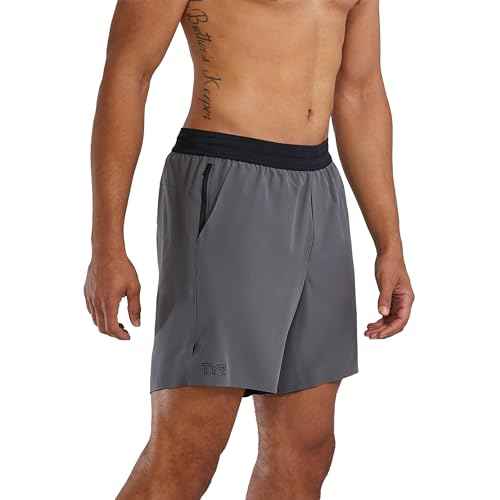 TYR Mens Athletic Performance Workout Lined Short 7" Shorts