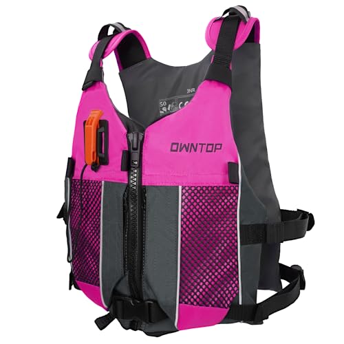 Owntop Swim Jacket Adult Youth | Hydration Pack | Dual Mesh Pockets | Attached Whistle | Ultra-Thin for Freer Movement | K...