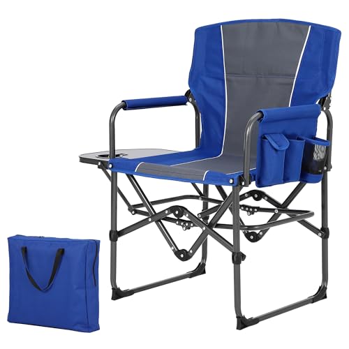GarveeLife Oversized Directors Camping Chair, Portable Folding Chair for Adults Support 400 lbs, Heavy Duty Lawn Chair wit...