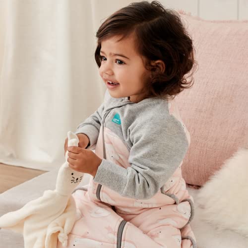 Love to Dream Extra Warm Baby Sleep Bag, Super Soft Temp Regulating Sleeping Sack, 3.5TOG Warm Wearable Blanket, 6-18 M, Pink