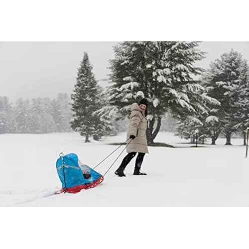 Pelican Baby Sled Deluxe with Weather Shield - Toddler Sled for Snow, Durable for Winter Sledding - Ages up to 24 Months